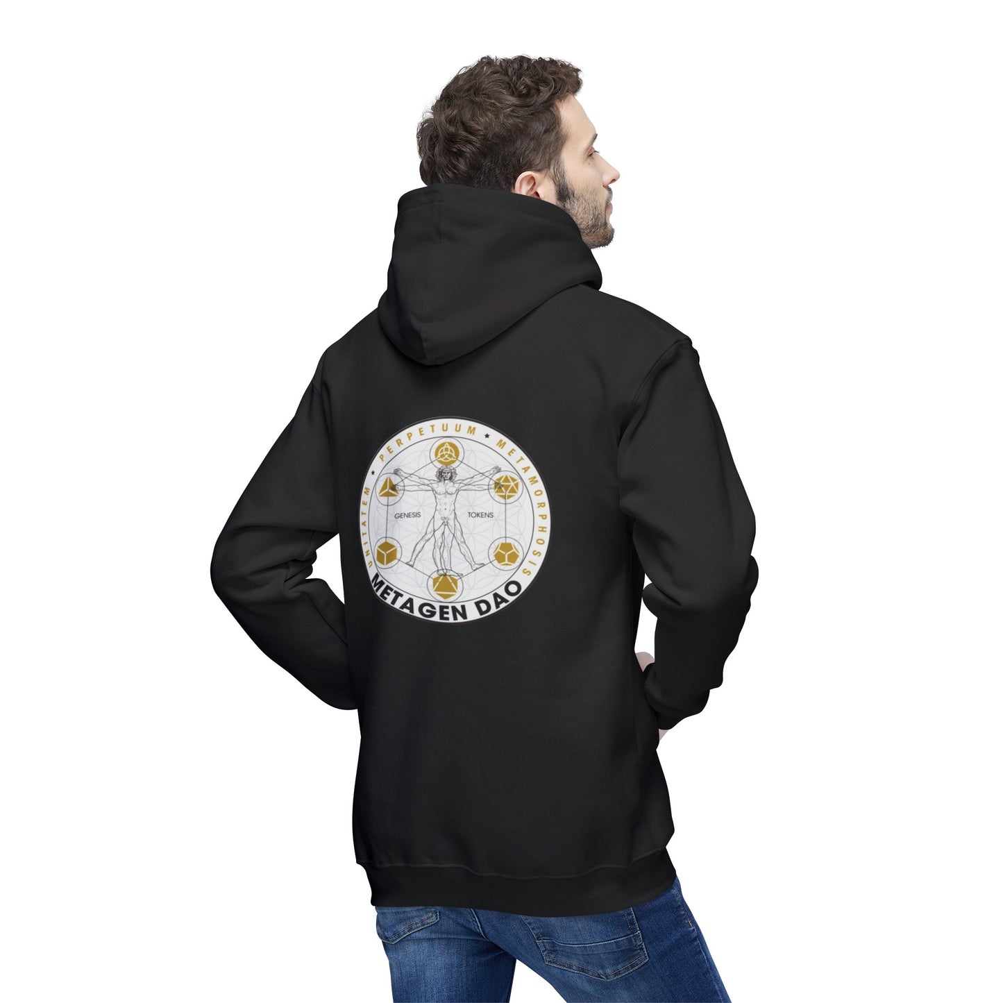 NFT-Shirt Collection by Metagen DAO. Unisex Hooded Sweatshirt, Made in US