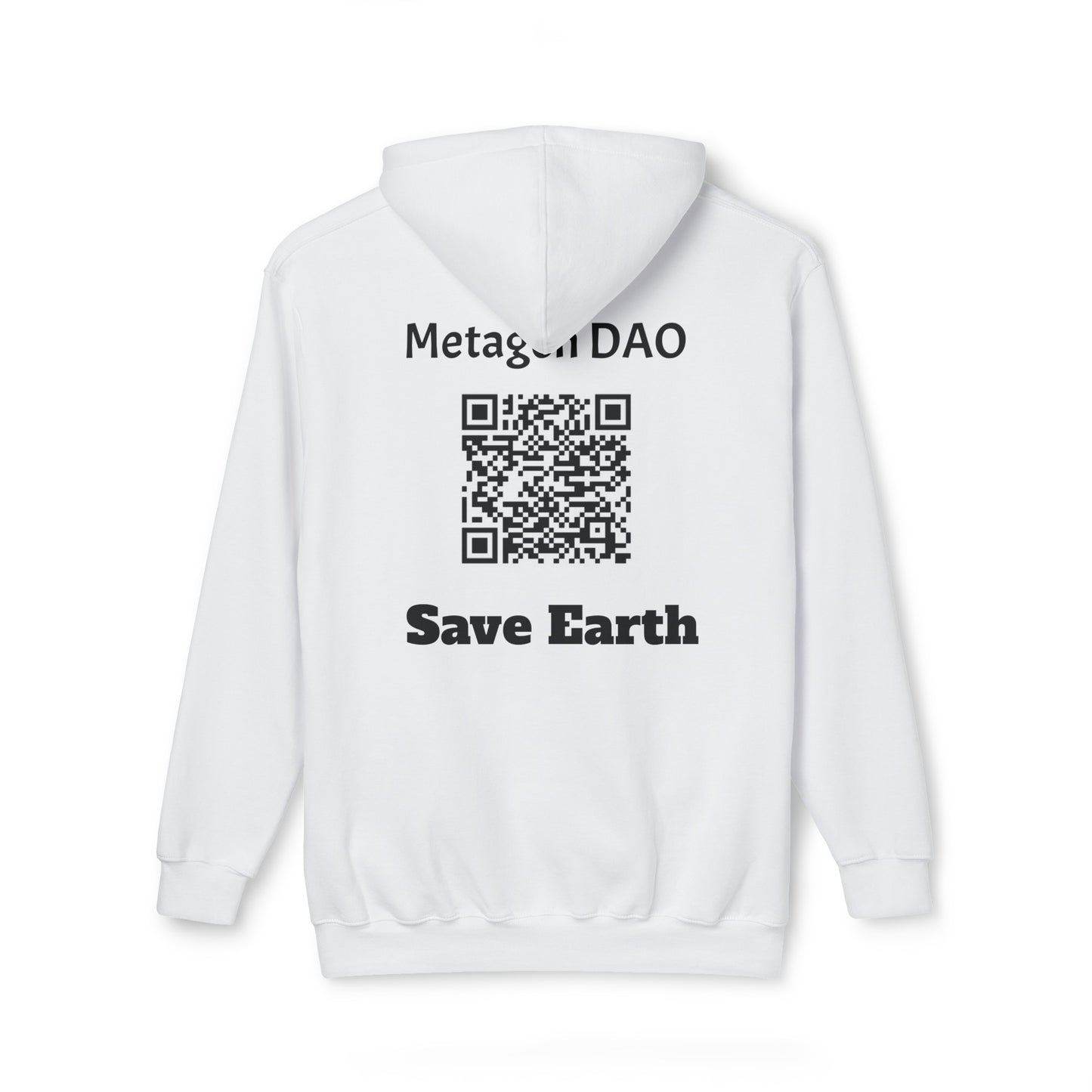 Sustainable Unisex Hooded NFT-Sweatshirt by Metagen DAO, Made in US